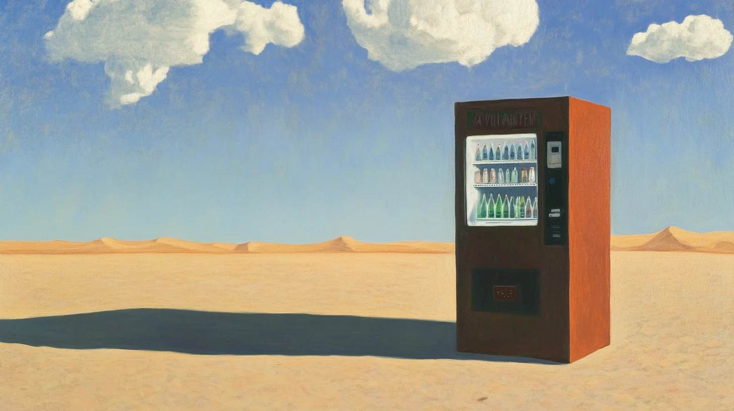 Forlane Iteration 1 - atmosphere captured, bottles lack focus