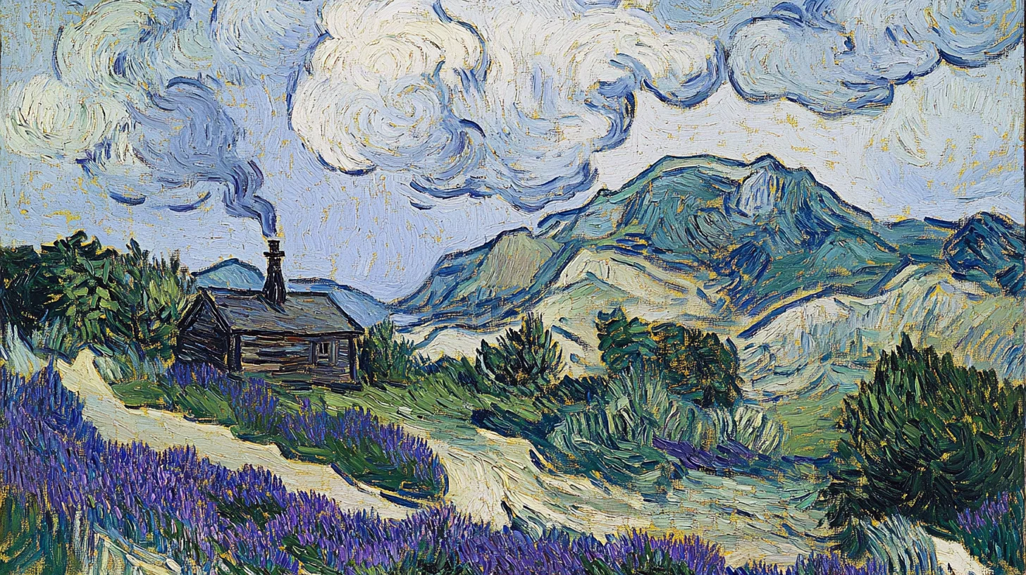 Reference result 1 for Bruyères - Van Gogh inspired highland scene